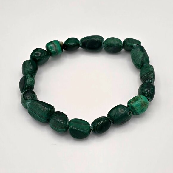 Malachite Tumble Stone Bracelet – Transformation & Protection - Picture 3 of 3